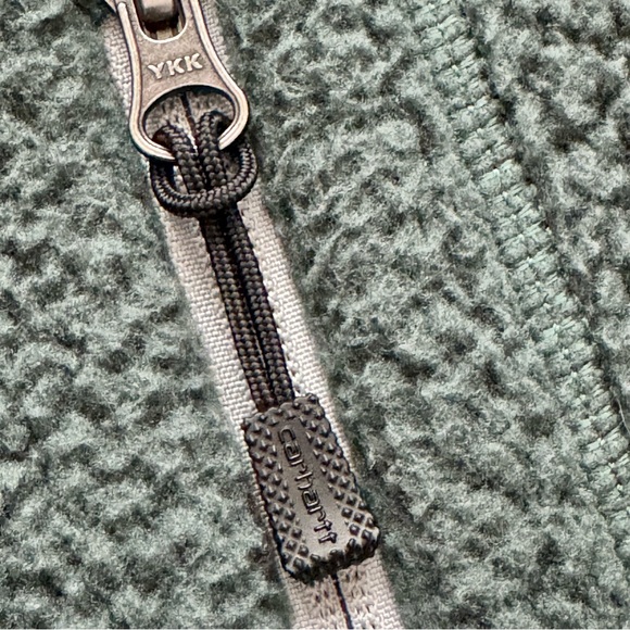 Carhartt Women's High Pile Sherpa Fleece Full Zip Jacket Blue Green Teal Size S - Picture 15 of 16